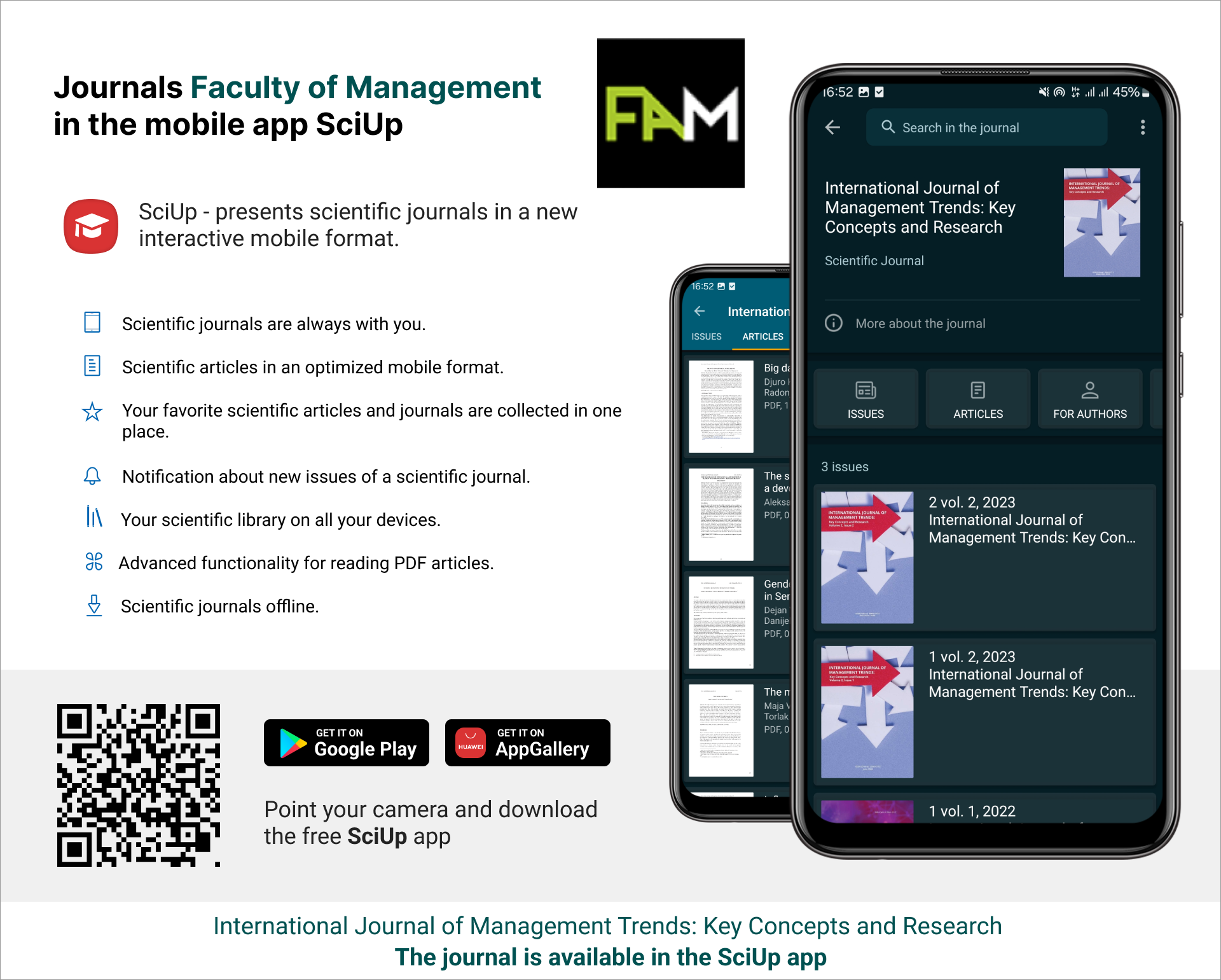 Журнал в мобильном приложении SciUp: International Journal of Management Trends: Key Concepts and Research