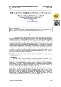 Software Defined Networks: Review and Architecture