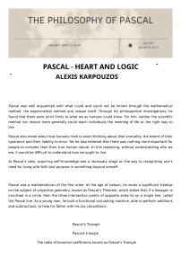 PASCAL : HEART AND LOGIC - ALEXIS KARPOUZOS