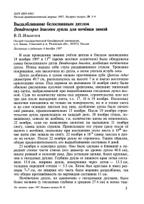 Выдалбливание белоспинным дятлом Dendrocopos leucotos дупла для ночёвки зимой