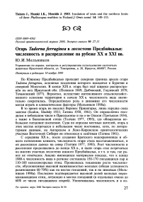 Огарь Tadorna ferruginea в лесостепи Предбайкалья: численность и распределение на рубеже XX и XXI вв