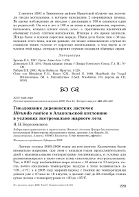 Гнездование деревенских ласточек Hirundo rustica в Алакольской котловине в условиях экстремально жаркого лета