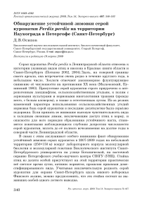 Обнаружение устойчивой зимовки серой куропатки Perdix perdix на территории наукограда в Петергофе (Санкт-Петербург)