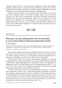 Находка гнезда дубровника Ocyris aureolus в устье реки Кереть (Кандалакшский залив)