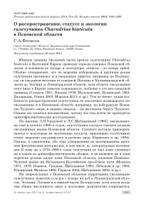 О распространении, статусе и экологии галстучника Charadrius hiaticula в Псковской области