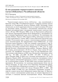 К гнездованию черноголового хохотуна Larus ichthyaetus в Челябинской области