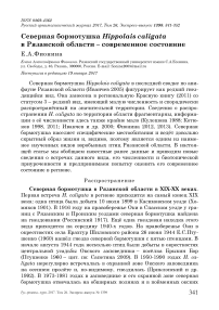 Северная бормотушка Hippolais caligata в Рязанской области - современное состояние