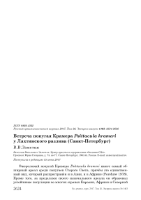 Встреча попугая крамера Psittacula krameri у Лахтинского разлива (Санкт-Петербург)