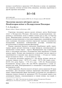 Экология малого пёстрого дятла Dendrocopos minor в Белорусском Поозерье