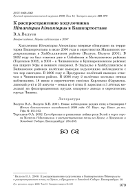 К распространению ходулочника Himantopus himantopus в Башкортостане