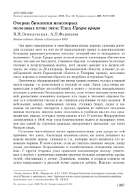 Очерки биологии некоторых полезных птиц леса: удод Upupa epops