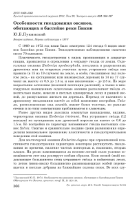 Особенности гнездования овсянок, обитающих в бассейне реки Бикин