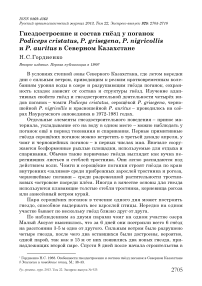Гнездостроение и состав гнёзд у поганок Podiceps cristatus, P . grisegena, P . nigricollis и P . auritus в Северном Казахстане