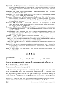 Совы центральной части Воронежской области