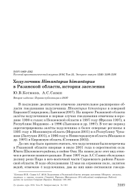 Ходулочник Himantopus himantopus в Рязанской области, история заселения