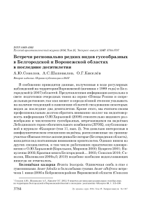 Встречи регионально редких видов гусеобразных в Белгородской и Воронежской областях в последние десятилетия