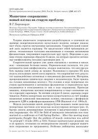 Мышечное сокращение: новый взгляд на старую проблему