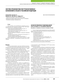 Система профилактики посттрансфузионных осложнений в субъекте Российской Федерации
