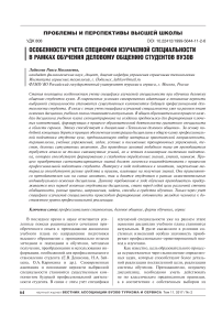 Особенности учета специфики изучаемой специальности в рамках обучения деловому общению студентов вузов