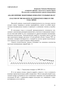 Анализ причин эндогенных пожаров угольных шахт