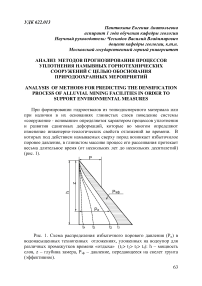 Анализ методов прогнозирования процессов уплотнения намывных горнотехнических сооружений с целью обоснования природоохранных мероприятий