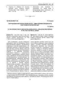 К интродукции Dracocephalum moldavica L. (змееголовника молдавского) в Якутском ботаническом саду