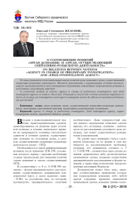 О соотношении понятии "орган дознания" и "орган, осуществляющий оперативно-розыскную деятельность"