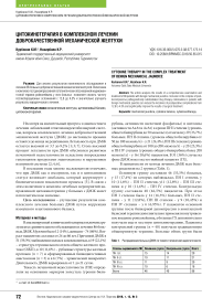 Цитокинотерапия в комплексном лечении доброкачественной механической желтухи