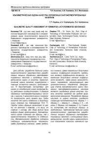 Квалиметрическая оценка качества сброженных лактоферментированных напитков