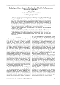 Designing multilayer dielectric filter based on TiO2/SiO2 for fluorescence microscopy applications