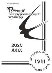 1911 т.29, 2020 - Русский орнитологический журнал