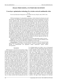 Cross-layer optimization technology for wireless network multimedia video