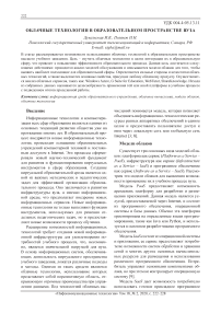 Облачные технологии в образовательном пространстве вуза