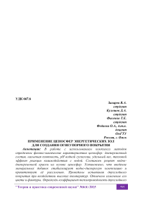 Применение ценосфер энергетических зол для создания огнеупорного покрытия