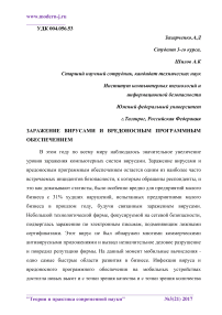 Заражение вирусами и вредоносным программным обеспечением