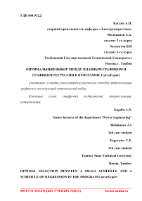 Оптимальный выбор между плавным графиком и графиком регрессии в программе CurveExpert