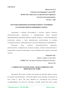 Системы жизнеобеспечения кемпера: основные характеристики и принципы работы