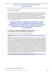 Four secondary malignancies, coronary artery disease, aortic atherosclerosis and severe constrictive pericarditis in a survivor of Hodgkin lymphoma treated with radiation therapy: a case report