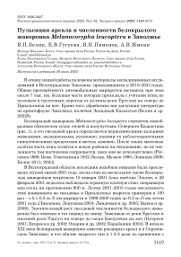 Пульсации ареала и численности белокрылого жаворонка Melanocorypha leucoptera в Заволжье