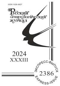 2386 т.33, 2024 - Русский орнитологический журнал