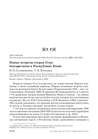 Новые встречи стерха Grus leucogeranus в Республике Коми