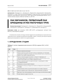 Рак яичников, первичный рак брюшины и рак маточных труб