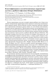 Классификация и количественные параметры дуэтов у рыбного филина Ketupa blakistoni