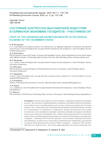 Состояние конгрессно-выставочной индустрии в сервисной экономике государств - участников СНГ