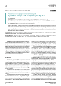 Мезотелиома редких локализаций. Лучшее по материалам конференции iMig2023