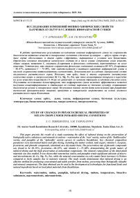Исследование изменений физико-химических свойств бахчевых культур в условиях инфракрасной сушки