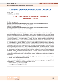 Театр кукол как региональное культурное наследие Кубани