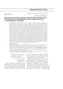 Механизм офсетных сделок в обеспечении газификации промышленных предприятий: оценка эффективности в санкционных условиях