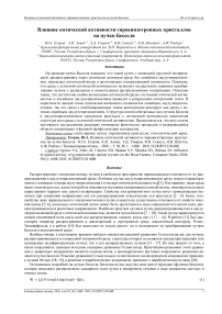Рыбась Влияние оптической активности гироанизотропных кристаллов на пучки Бесселя