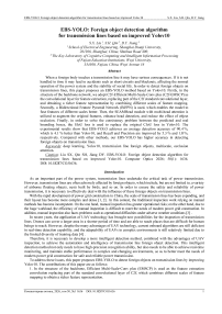 EBS-YOLO: Foreign object detection algorithm for transmission lines based on improved Yolov10